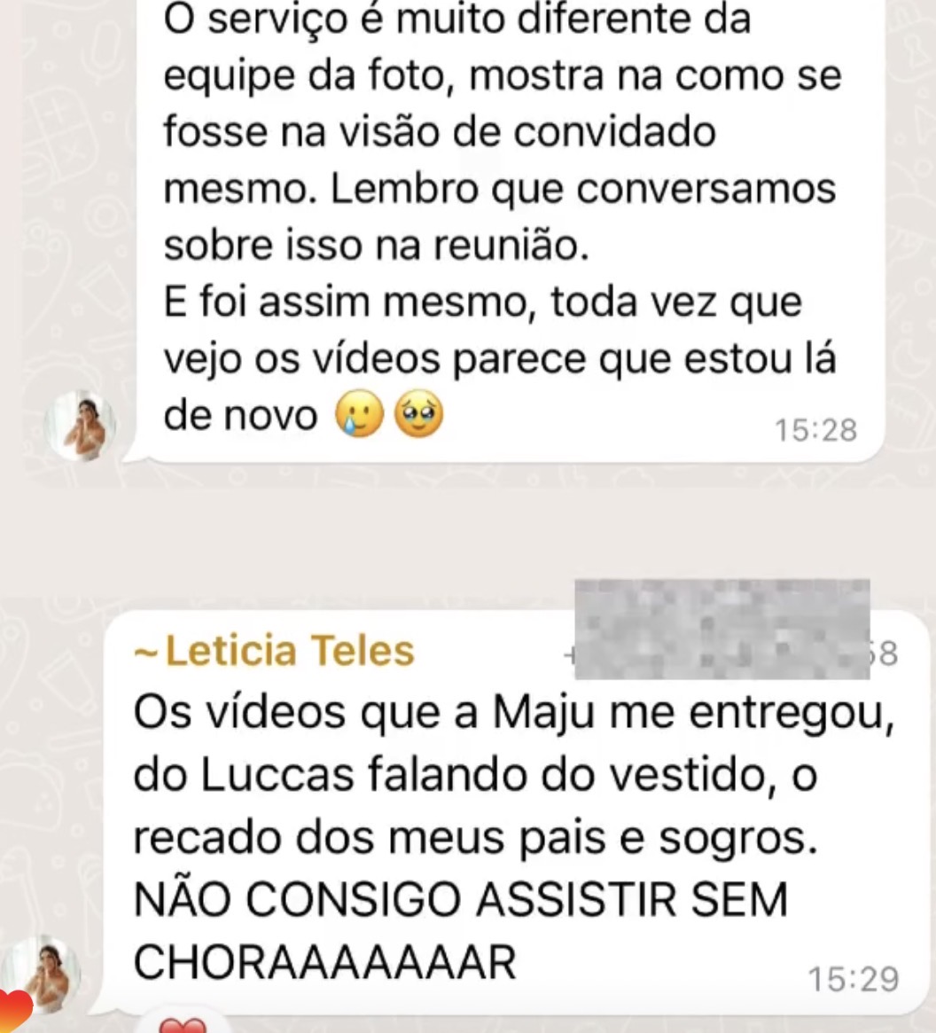Depoimento sobre a experiência e os vídeos entregues